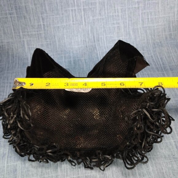 1950s Ombre Feather Headpiece with Black Velvet Bow main image 4